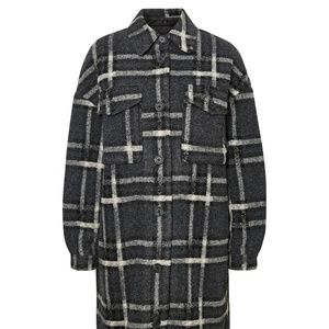 Chrissie Long Plaid Jacket